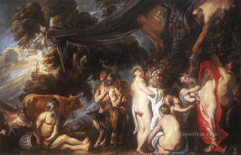 Alegoría de la fertilidad barroco flamenco Jacob Jordaens Pintura al óleo